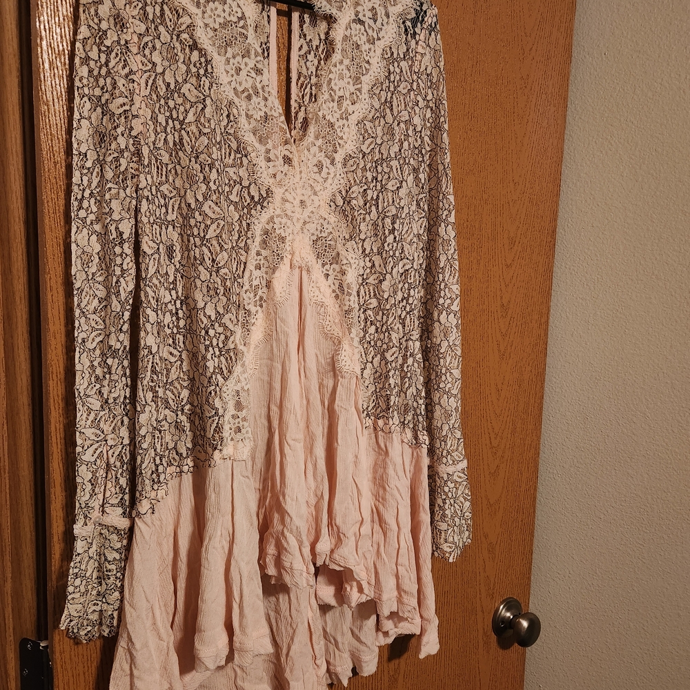 Free People Tell Tale Lace Secret Origins Tunic/Dress